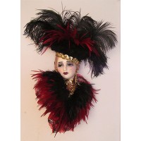 Unique Creations Limited Edition Lady Face Mask Wall Hanging Decor   253779758534